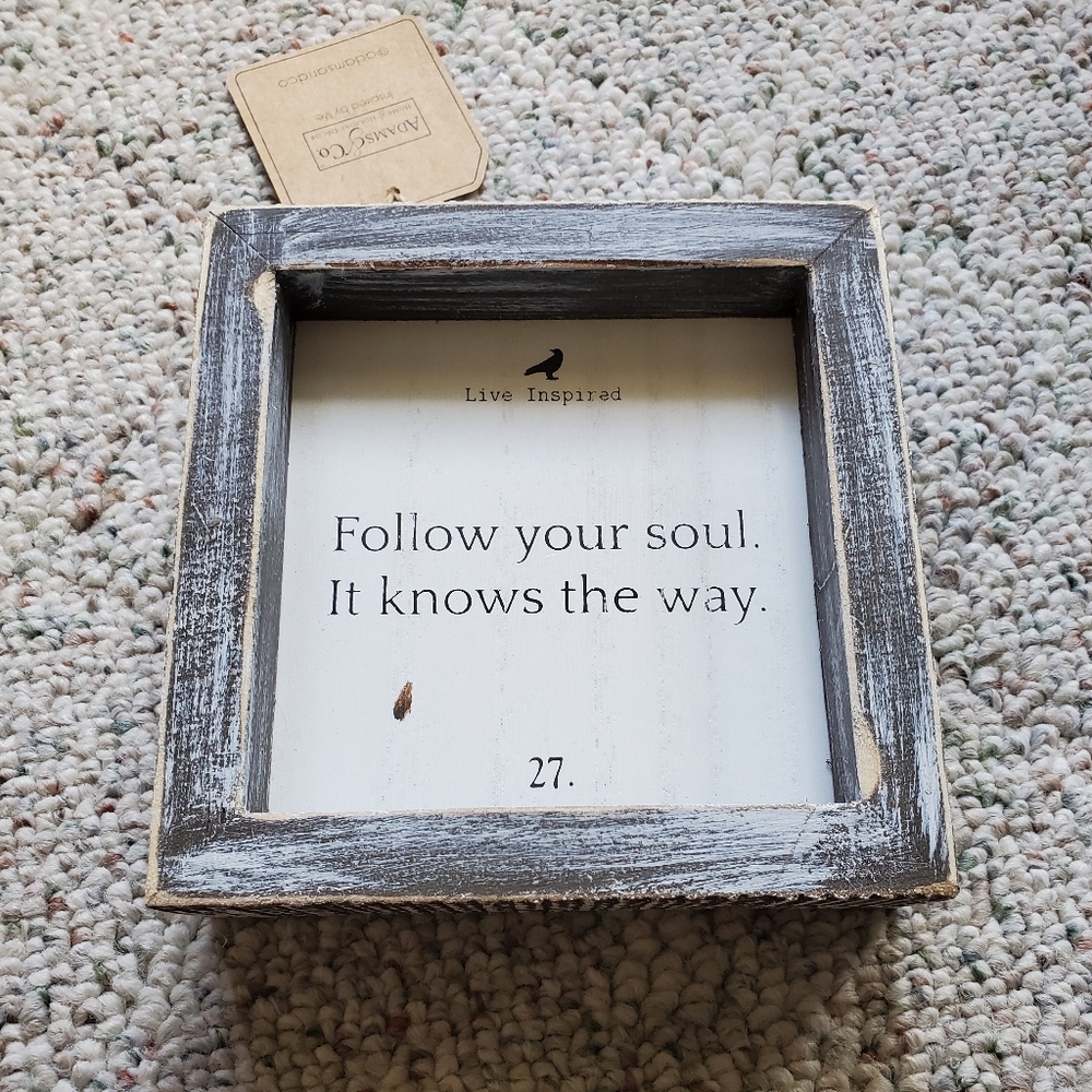 Live Inspired Rustic Sign
